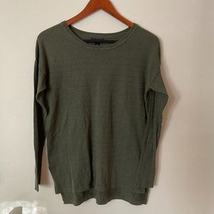 Gap Hunter Green Ribbed Pullover Sweater - Medium